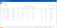 Screenshot of a display of expense-related spend, reported and tracked with customisable reports.