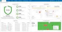 Screenshot of the Veeam Data Platform dashboard that puts the spotlight on malware. It will also highlight threats, identify risks, and measure the security score of the environment in the Veeam Threat Center.