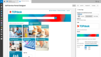 Screenshot of TOPdesk portal designer